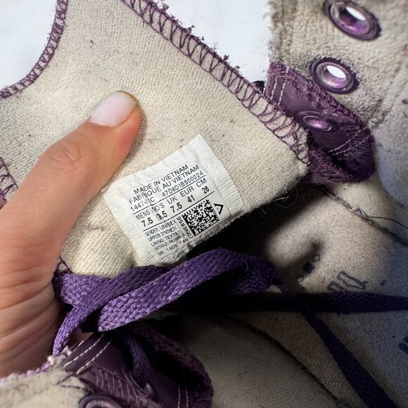 Converse All Star Chuck Taylor 7.5 9.5 Hi Rubber Triple Purple Rain Shoes Unisex - Picture 6 of 11